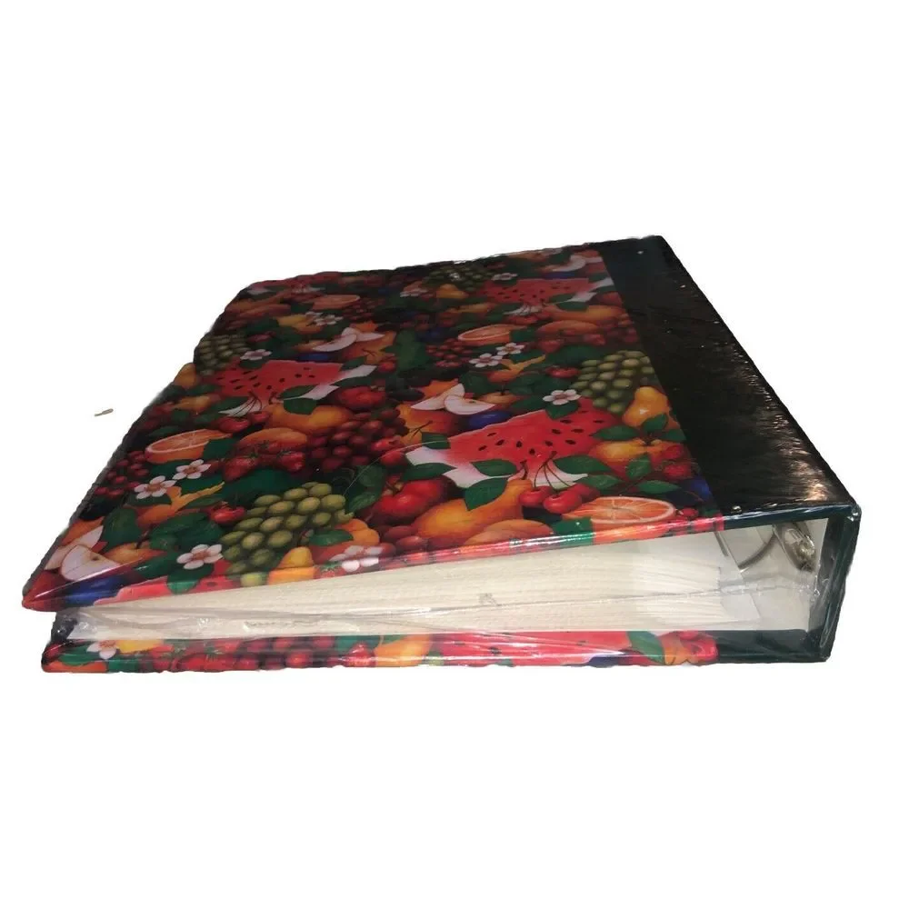Photo Album‎ Pioneer Vintage 1998 100 Fast-Stick Pages Magnetic Fruit Print NEW